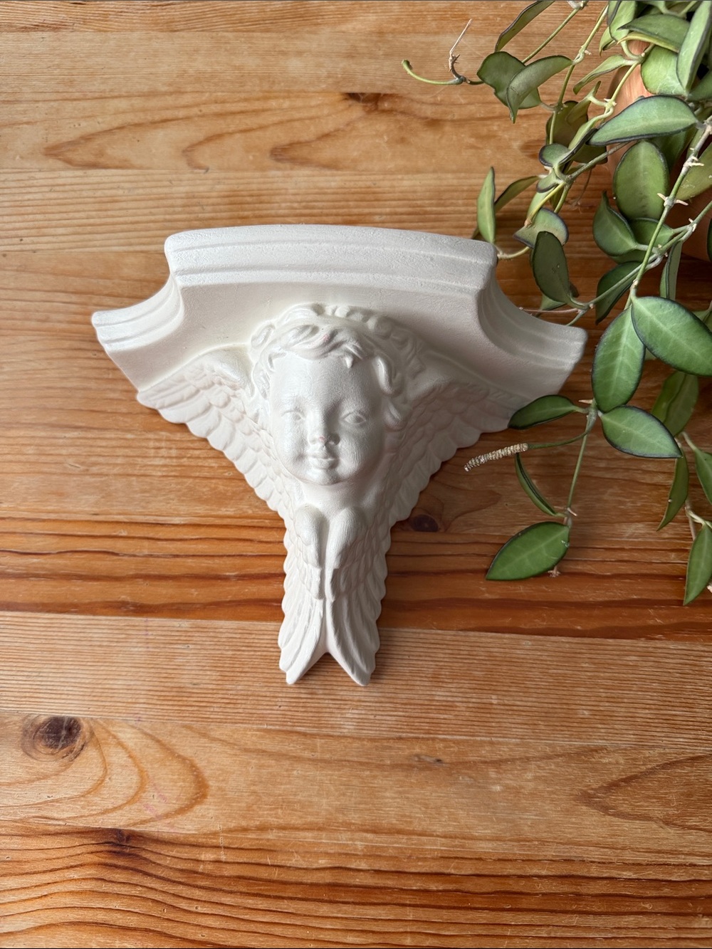 Vintage Cherub Wall Corbel Shelf Accent